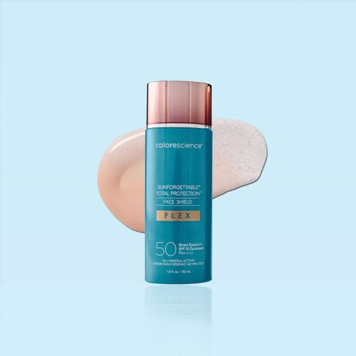 Colorescience Face Shield Flex SPF 50 - Fair là kem chống nắng vật lý kết hợp trang điểm nhẹ