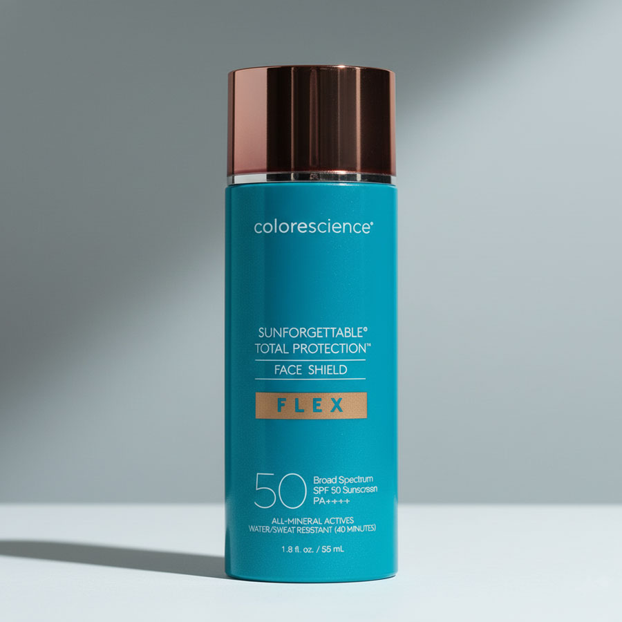 Colorescience Face Shield Flex SPF 50 - Fair là kem chống nắng vật lý kết hợp trang điểm nhẹ